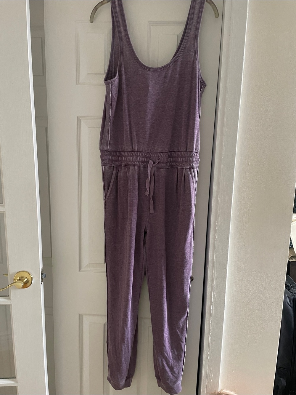 Splendid Heather Knit Jumpsuit One-Piece with Drawstring Waist